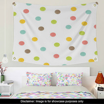 Polka Dot. Cute Seamless Pattern. Wall Art 61564864