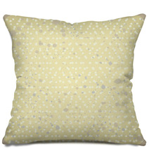 Polka Dot Vintage Background. Vector Rhombus Pattern Pillows 68850865