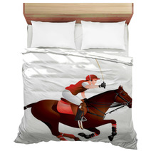 Polo Horse And Player Bedding 35393307