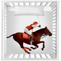 Polo Horse And Player Nursery Decor 35393307