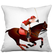 Polo Horse And Player Pillows 35393307