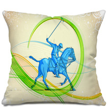 Polo Horse Player Pillows 55682117