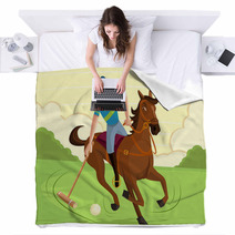 Polo Player Blankets 62447526