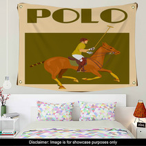 Polo Player On Horse Poster Wall Art 65868535