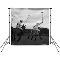 Polo Players. Polo Match In Moscow, Russia. Backdrops 1178836