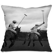 Polo Players. Polo Match In Moscow, Russia. Pillows 1178836