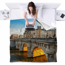 Pont Neuf Ile De La Cite Paris  France Blankets 47806939