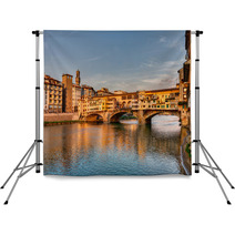 Ponte Vecchio,  Florence, Italy Backdrops 51796399