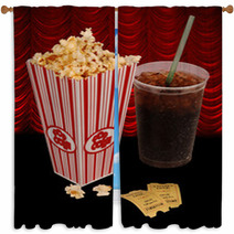Popcorn And Movie Window Curtains 2097513