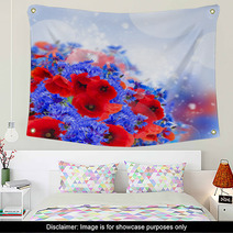 Poppy And Cornflower Wall Art 66904536