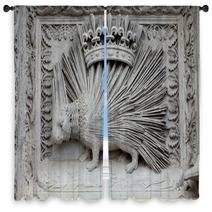 Porcupine Emblemof The House Of Orleans. Castle Of Blois Window Curtains 60638919