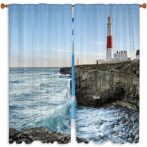 Portland Bill Lighthouse Window Curtains 56828397