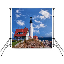 Portland Head Lighthouse In Cape Elizabeth, Maine Backdrops 44085046