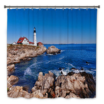 Portland Head Lighthouse In Cape Elizabeth, Maine Bath Decor 65055710
