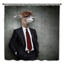 Portrait Of A Funny Camel In A Business Suit Bath Decor 51385975