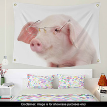 Portrait Of A Pig In Glasses Wall Art 59644378