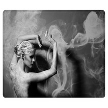 Portrait Of The Beautiful Naked Woman Rugs 79877367