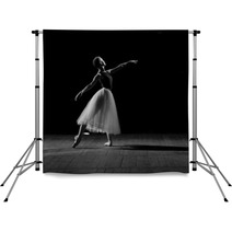Portrait Of Young Pretty Ballerina Backdrops 59144942