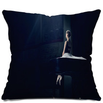 Portrait Of Young Pretty Ballerina Pillows 59128476