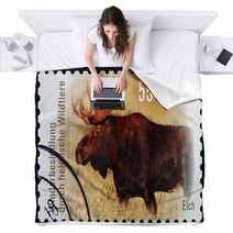 Postage Stamp Germany 2012 Moose, Alces Alces Blankets 64364395