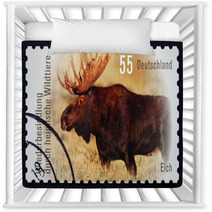 Postage Stamp Germany 2012 Moose, Alces Alces Nursery Decor 64364395