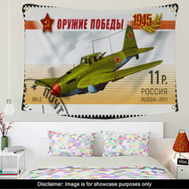 Postage Stamp Russia Russian Attack Wall Art 61836165