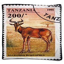 Postage Stamp Tanzania 1995 Hartebeest African Antelope Blankets 136746814