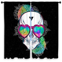 Poster Skull For Boards Vector Illustration Eps10 Design A Poster For A T Shirt Window Curtains 175287827