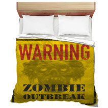 Poster Zombie Outbreak Bedding 118984474