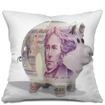 Pound Note Piggy Bank Pillows 58452209