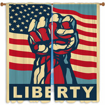 Power Of Liberty Window Curtains 42502869