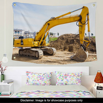 Power Showel In A Construction Site Wall Art 62687924