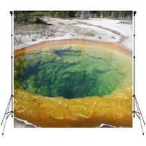Pozza D'acqua Colorata Yellowstone,usa Backdrops 60761241