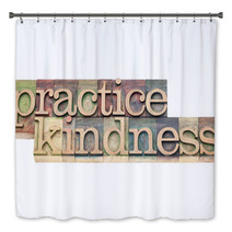 Practice Kindness In Wood Type Bath Decor 48501548