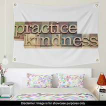 Practice Kindness In Wood Type Wall Art 48501548