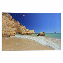 Praia Da Rocha Beach In Portimao, Algarve, Portugal Rugs 16257012