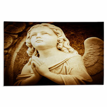 Praying Angel In Sepia Shades Rugs 46116089