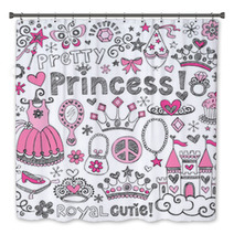 Princess Tiara Sketchy Notebook Doodle Set Bath Decor 48147045