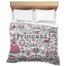 Princess Tiara Sketchy Notebook Doodle Set Bedding 48147045