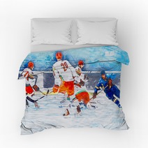 Professional Hockey Players Bedding 187620254