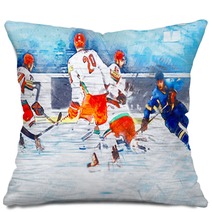 Professional Hockey Players Pillows 187620254