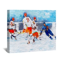 Professional Hockey Players Wall Art 187620254