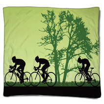 Proffesional Cyclists Blankets 36095835
