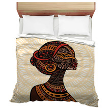 Profile Of Beautiful African Woman Bedding 88494010