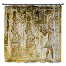 Ptolemy Offering To Hathor And Maat Bath Decor 43173177