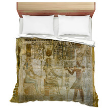Ptolemy Offering To Hathor And Maat Bedding 43173177
