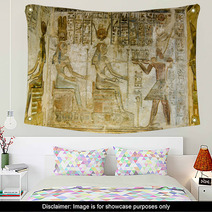 Ptolemy Offering To Hathor And Maat Wall Art 43173177