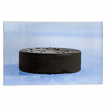 Puck On Blue Ice Rugs 64584028