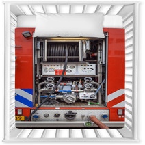 Pump And Valves On A Fire Engine Nursery Decor 63115066
