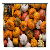 Pumpkins Background Bath Decor 56860170